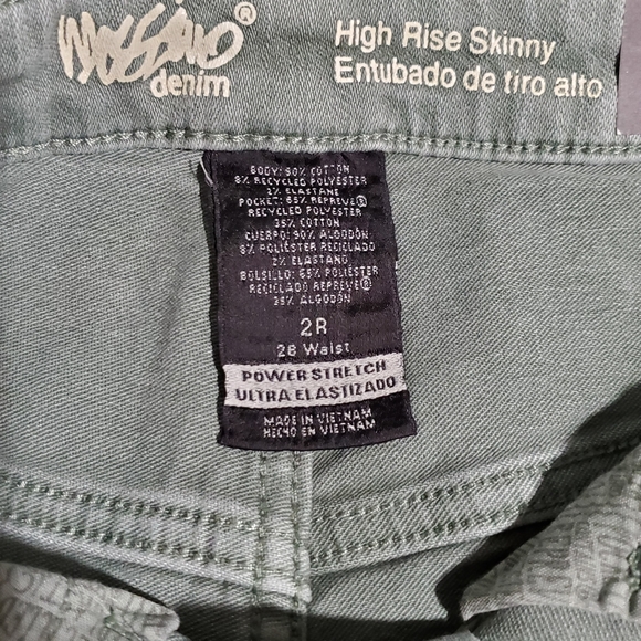 NWT | Mossimo High Rise Sage Green Skinny Jeans - Picture 8 of 8